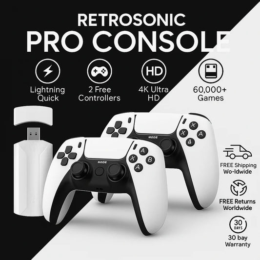 PlayStick Retro Game Console - 30,000+ Classic Games in 1 Plug-&-Play Device